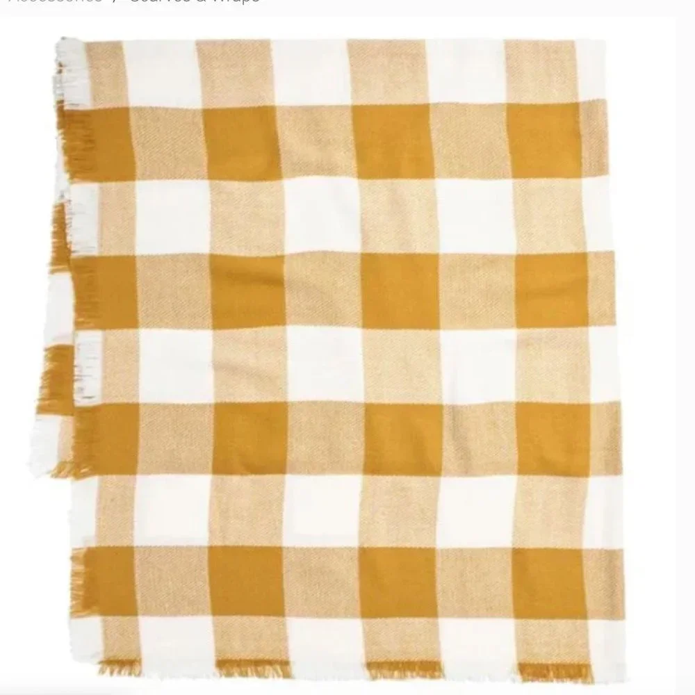 Madewell Buffalo Check Blanket Scarf NWT